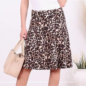 Cheetah print skirt